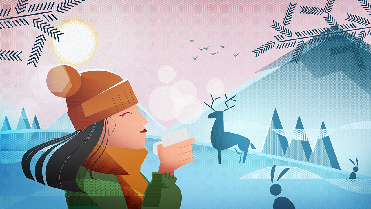 Trockene Hände im Winter