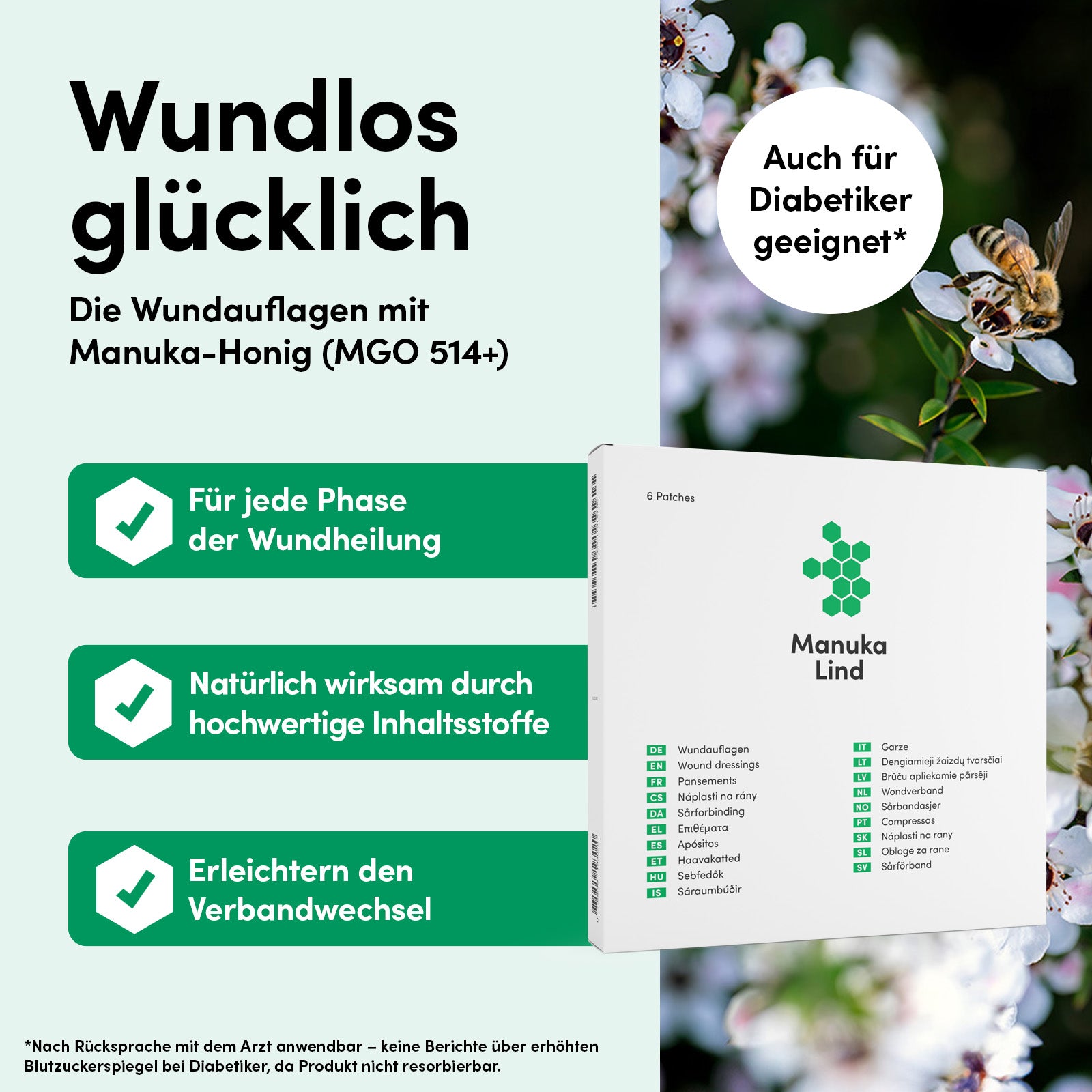 ManukaLind Wundauflagen