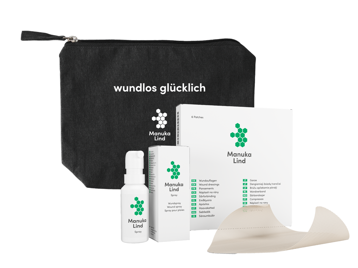 Geschenk-Set: Spray + Wundauflage