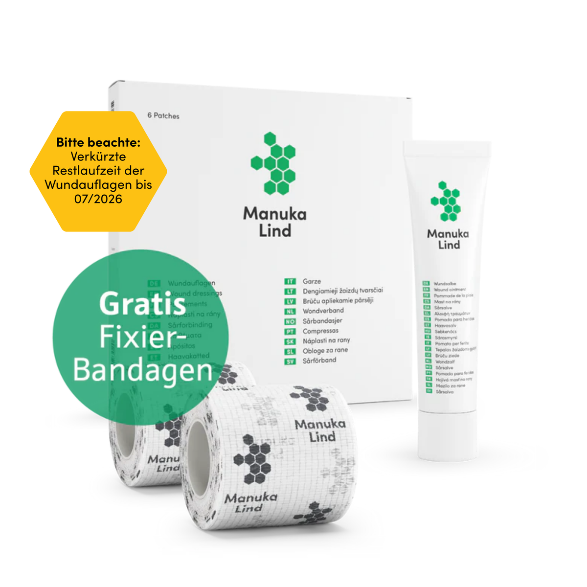 Das Kennenlern-Set: Salbe (30g) & Wundauflagen (6 Stk.)