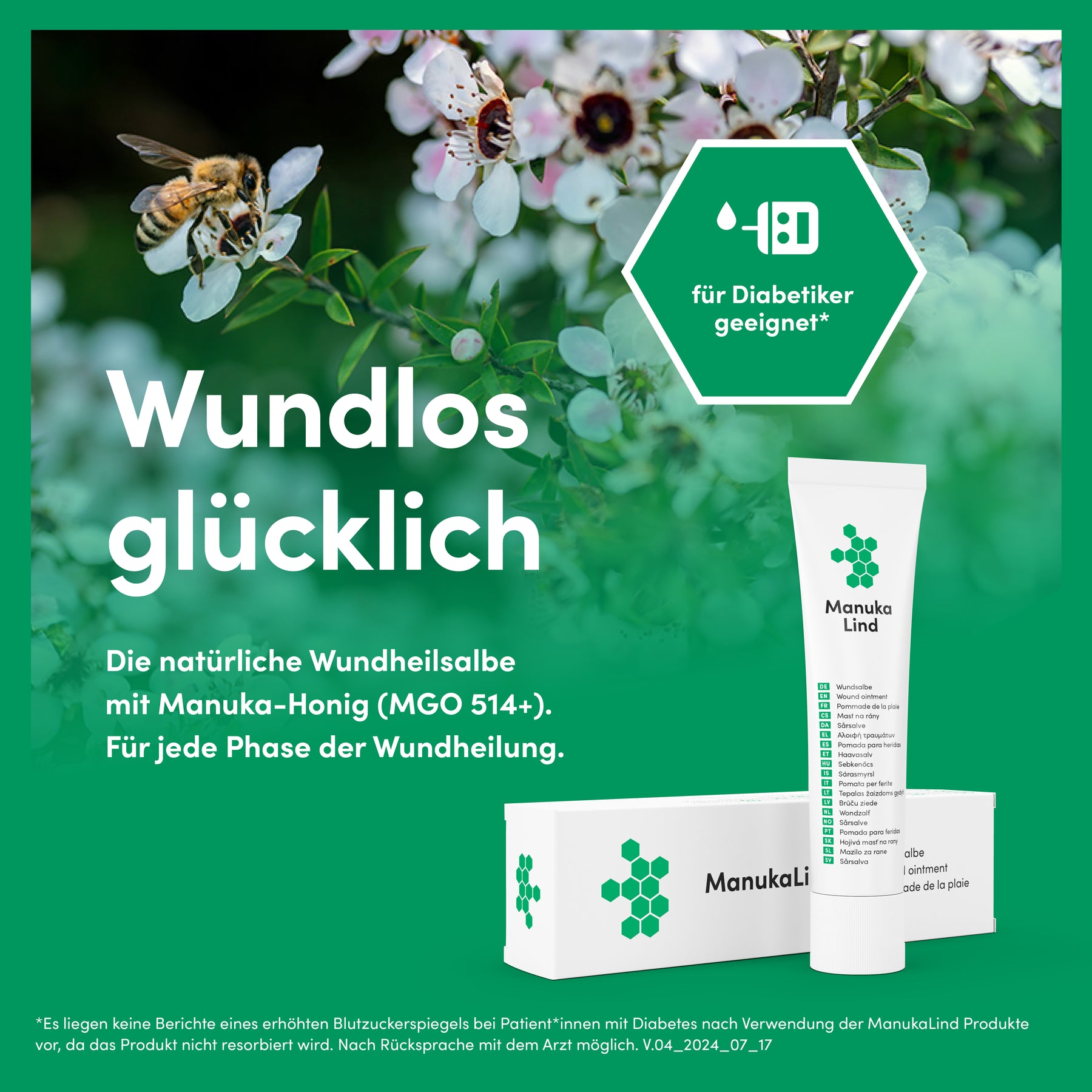 2x ManukaLind Wundheilsalbe (75g)