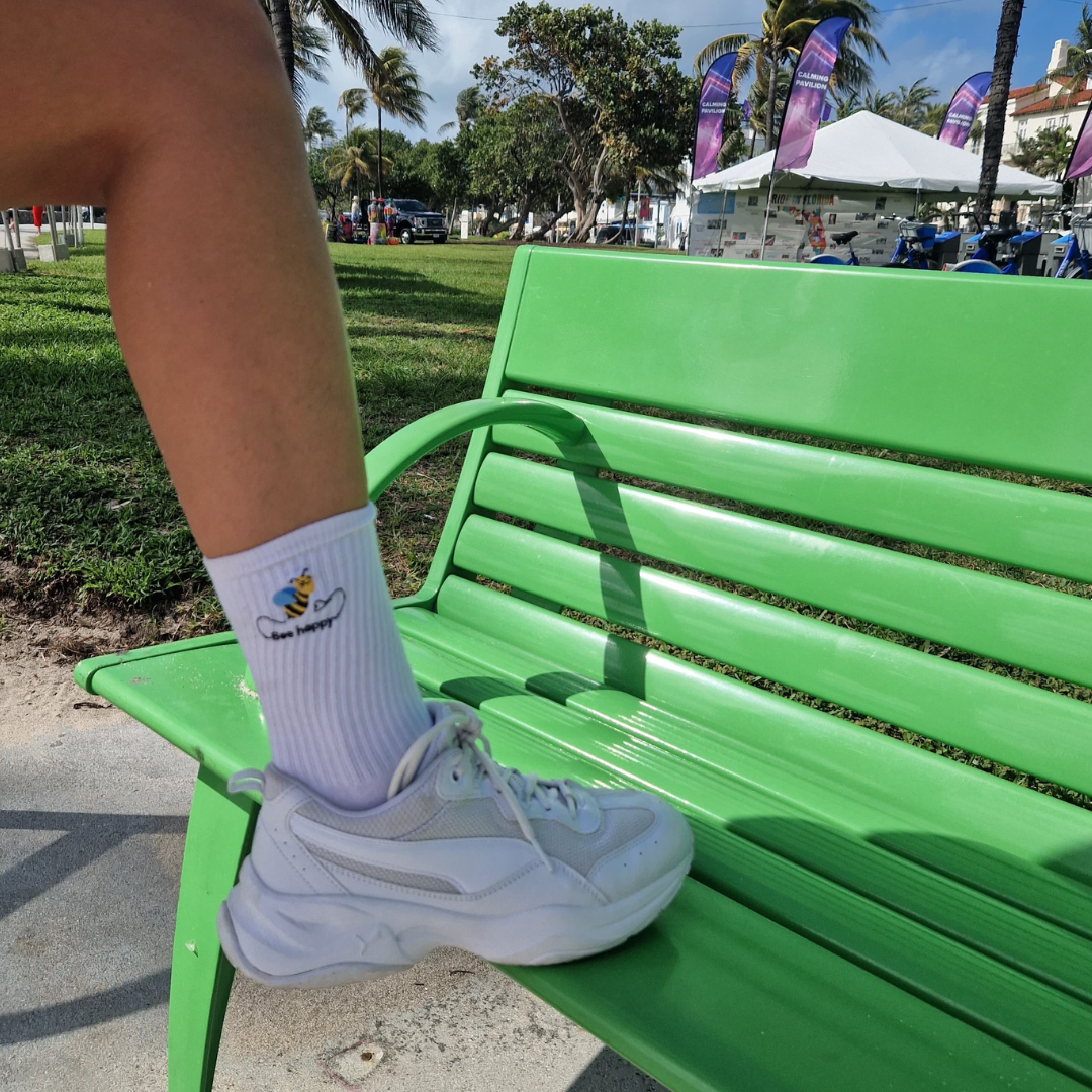 Osterkorb 3: Ibedex Präbiotika (Pulver, 150g) + Socken "Bee happy"